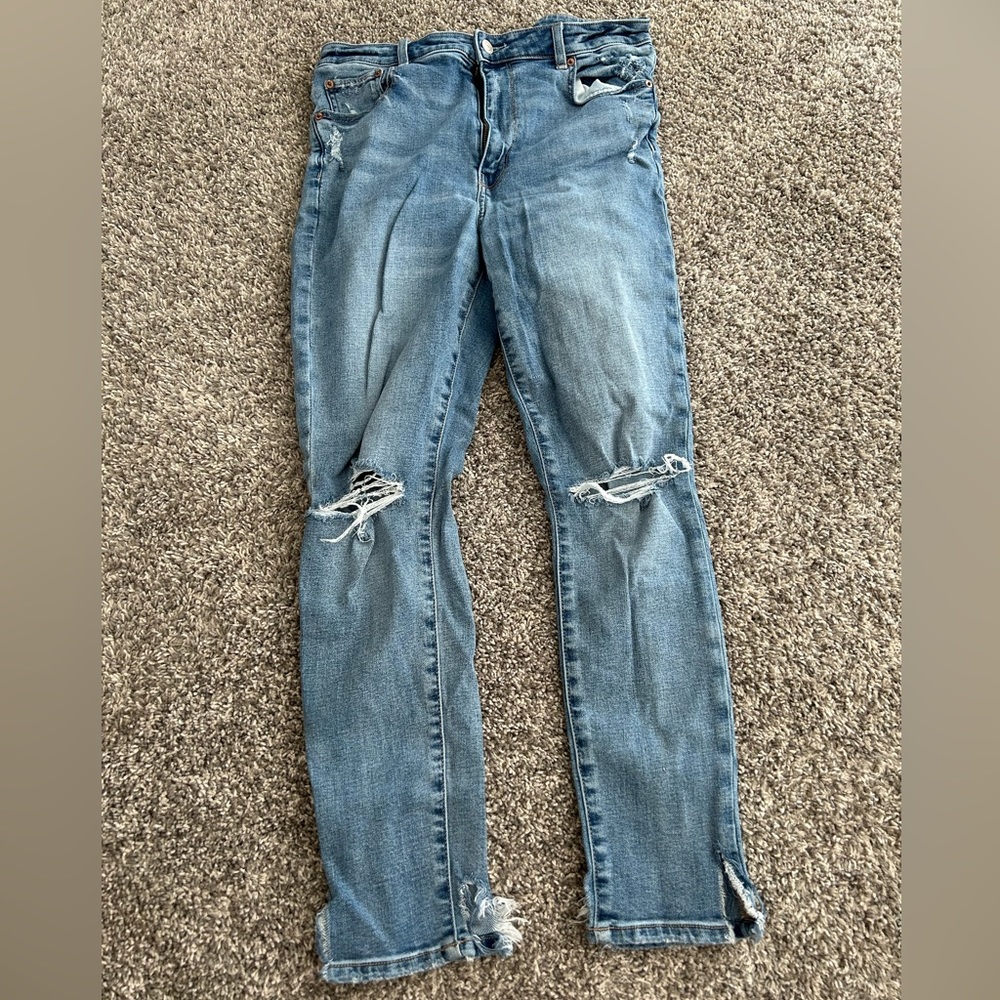American light wash Super Hi-Rise Super Stretch Jegging